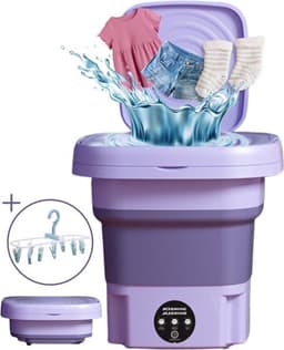 Mini Wasmachine - Compact - Energiezuinig - Opvouwbaar - 9L - Ideaal voor Studenten & camping — thumbnail 1