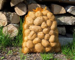 10 Stuks Ademende Ritselzakken met Trekkoord voor Aardappelen Uien en Haardhout — thumbnail 3