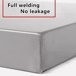 Lekbak RVS - Condensbak Afvoer - Buitenunit Bescherming - Roestvrij Staal 304 - 120x10cm — thumbnail 2