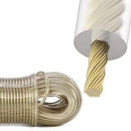Waslijn Touw - Kledinglijn Outdoor - Buiten Droogrek - Staal Kern Versterkt - 10 Meter Lengte - Beige — thumbnail 5