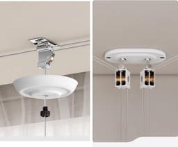 Hangend droogrek - Kledinghanger lift - Balkon drogen - Automatische bediening - 2.4 meter uitschuifbaar - Zilverkleurig — thumbnail 5