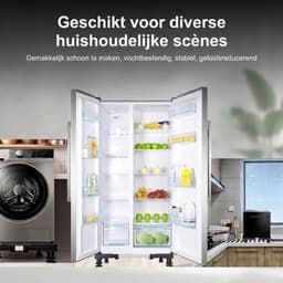 SNJY® Wasmachine Verhoger - Wasmachine Kast - Wasmachine Ombouw - 4 Voeten - Tot 500 KG - Zwart — thumbnail 5