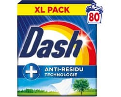 Dash Waspoeder Wasdraad Fris 80 Wasbeurten - 2 x 4,4 kg - Voordeelverpakking