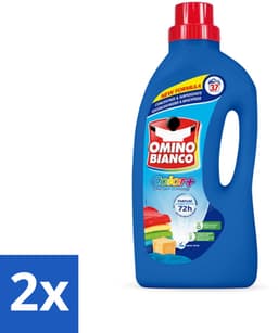 Omino Bianco - Color+ - Wasmiddel - Tot 72h Parfum - Gekleurde Was - 37 Wasbeurten - Voordeelverpakking - 2 stuks — thumbnail 1