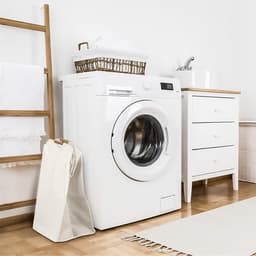 Wasmand - 30x30x40 cm - Waterdichte Wasmand - Opvouwbare Wasmand - Kleine Opvouwbare Wasmand - Wasmanden - Opbergmand - Waszak met Handvat - Speelgoedwasmand - Geschikt voor Slaapkamer, Badkamer, Kinderkamer, Reis - Beige — thumbnail 5