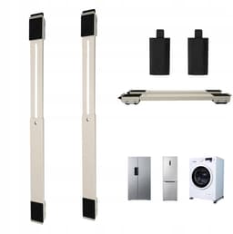 2 x Koelkast Trommel Wasmachine Onderstel - Verstelbare Mobiele Standaard - Meubeltransport Rolgeleiders - Koolstofstaal - Met 12 Wielen - Vergrendelbare Remmen — thumbnail 1