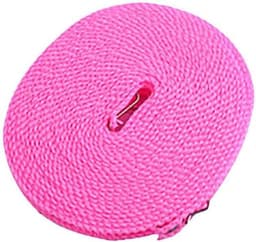 5m Non Slip Clothes Line Windproof Hanging Fence Line Type Clothes Line for Travel Home Washing - Pink, 1pcs — thumbnail 1
