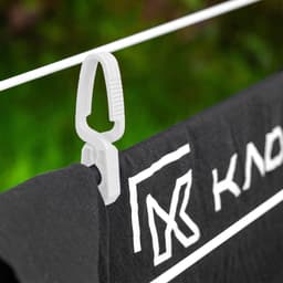 KADAX wasknijpers, 20 x klemmen van robuuste kunststof, kleurrijke sokklemmen, windbestendige klemmen voor binnen en buiten (wit_v1) — thumbnail 4