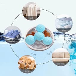 JGS Premium - Herbruikbare Wasballen voor Wasmachine (8 stuks) - Drogerballen - Haarfilter - Kleding Reiniging - Thuisgebruik — thumbnail 3