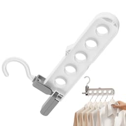 Wandkledingrek - Opvouwbare hanger - Ruimte organiseren - 360 graden draaibaar - 25.5 x 13.5 cm — thumbnail 3