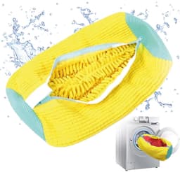 Waszakken Geel - Schoenwaszakken - Met Rits - Bescherming - Duurzaam - Sportschoenen - Sneakers - Wassen - Schoen - Waszak - Slim wassen -ze na - herbruikbare schoenenwaszak voor alle soorten en maten schoenen — thumbnail 1