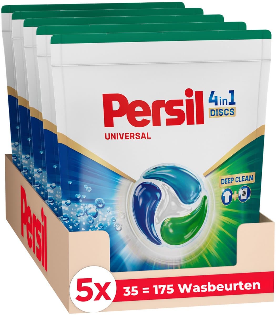 Persil Discs Universal - Krachtige vlekverwijdering - Voordeelverpakking - 5x 35 stuks — afbeelding 1