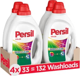 Persil Gel Color - Deep Clean Color - Vloeibaar Wasmiddel - Gekleurde Was - Beschermt Kleuren - Hygiënisch Frisse Wasmachine - Voordeelverpakking - 4 x 33 Wasbeurten — thumbnail 2