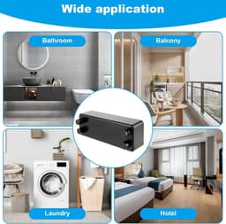 LDHHYH Clothesline Extendable 4.2m Wall Mounted, Retractable Clothes Line, Black Clothesline, Pull-out Clothesline, Pull-out Wall for Indoor, Balcony, Utility Room — thumbnail 4