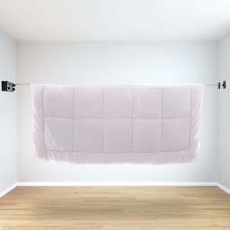 LDHHYH Clothesline Extendable 4.2m Wall Mounted, Retractable Clothes Line, Black Clothesline, Pull-out Clothesline, Pull-out Wall for Indoor, Balcony, Utility Room — thumbnail 2