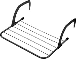 Radiator Drying Rack Foldable Balcony Drying Rack 3 m Length 50 x 33 x 16 cm Painted Steel — thumbnail 1