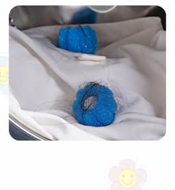 4-Pack Wasmachine Ontharingscrème - Geschikt voor het Absorberen en Verwijderen van Kattenhaar - Herbruikbare Drum Magic Wasballen - Blauw — thumbnail 2