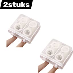 2 artikelen - Schoenwaszakken - Mesh schoenwaszakken - Mesh schoenwaszakken voor sneakers - Verdikt - Hangend drogende meshzak - Geschikt voor sneakers, sportschoenen en slippers - Machinewasbaar - Vormvast — thumbnail 1