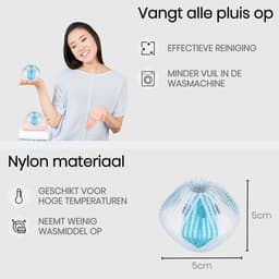 BukkitBow - Pluisballen / Wasballen - Ontpluizer - Pluisverwijderaar - Anti-Pluis Wasbal Set voor Wasmachine/Droger - 6 Stuks — thumbnail 4