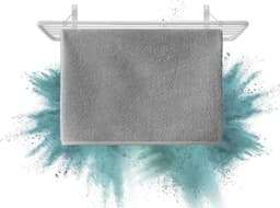 Alma Muurdroger 100x50 Cm - Stabiele Metalen Beugels - Opvouwbaar - PVC-Vrije Kunststof Bekleding - Belastbaar tot 20kg - Wit — thumbnail 1