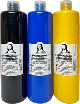 Südor Textielverf set 6 x 500 ml. Wasbestendige textielverf voor lichte stoffen. Wasmachinebestendig, wasbestendig. Fixatie door strijken (6-kleurenset) — thumbnail 3