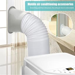 Raamafdichting voor airconditioning - 4 stuks - mobiele airconditioner - raamadapter - 15 meter afvoerslang - diameter 13 cm - raamafdichting — thumbnail 3