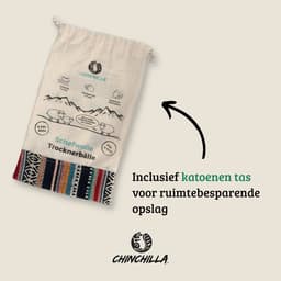 Chinchilla® Drogerballen XXL - Set van 6 Stuks - Herbruikbare Wasdrogerballen - Droogballen - Energiebesparing - Drogerballen voor Wasdrogers - Wasbollen — thumbnail 4