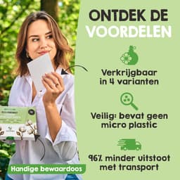 Mr. Green Mind Wasstrips ECO 360 Wasbeurten Fresh linen Milieuvriendelijke Wasmiddeldoekjes Wasvellen Wasmiddel Voordeelverpakking incl. wasverzachter — thumbnail 5
