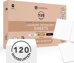 Cosmeau Wasmiddel Wasstrips 100 Wasbeurten G6 - Kersenbloesem Cherry Blossom - Wasvellen - Wasmiddeldoekjes - Detergent Sheets - Wasdoekjes — thumbnail 1