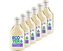 Ecover - Vloeibaar Wasmiddel Kleur - Voordeelverpakking 6 x 1.43 L - 112 wasbeurten - Kleurbescherming & Pluisverwijdering - Plantaardig & Biologisch afbreekbaar