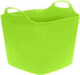 Excellent Houseware Flexibele emmer - groen - 25 liter - kunststof - vierkant - 35 x 38 cm — thumbnail 1