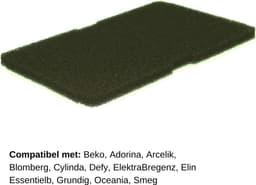 5x filter geschikt voor Beko Blomberg spons droger - filter wasdroger 240x155mm - 2964840100 - 2964840200 - warmtewisselaar droger — thumbnail 3