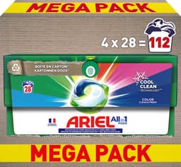 Ariel All-in-1 Wasmiddel Pods - Kleur - voordeelverpakking 4 x 28 Wasbeurten — thumbnail 1