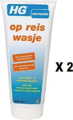Hg Wasmiddel - Op Reis Wasje - 200 Ml - 2 Stuks ! — thumbnail 2