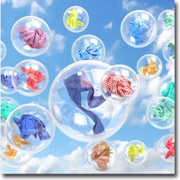 Papillon Wasmachine Beschermer - Antislip mat - 60x60 cm - Bubbles — thumbnail 2