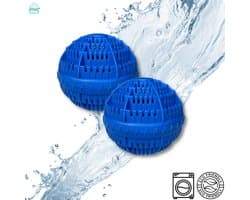 Ecologische Wasbol - Ecologische Wasbal - 2 stuks - Blauw - Wasbal - Duurzaam - Wasmachine - Keramische Balletjes - Geen Wasmiddel — afbeelding 1