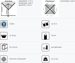 Blome Droogmolen Alustar - incl. betonanker - 50m — thumbnail 5