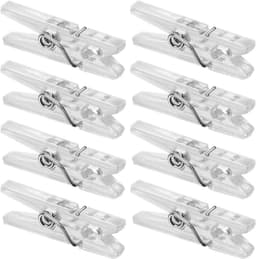 FSW-Products - Kleine Mini Knijpers - 50 STUKS - Transparant - Knijpertjes - Fotoknijpers - Geboorte Wasknijpers - 2.5 CM - Kaartknijpers - Foto knijpers - Knijper om foto's aan op te hangen - Wasknijpers - Kerstkaart hangers - Polaroid - Decoratie — thumbnail 5