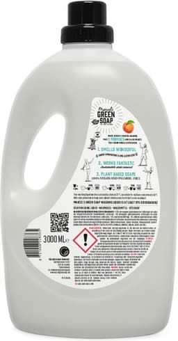 Marcel's Green Soap Kleur Wasmiddel - Grootverpakking - Perzik & Jasmijn - 3L - 69 wasbeurten — thumbnail 2