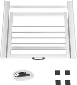 Wasophoogte® Tussenstuk wasmachine droger - Stapelkit wasmachine droger - Tussenkader - Geschikt voor elk type - Wit — thumbnail 3