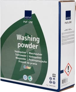 Abena Waspoeder met Ecolabel - 10kg - Voor gekleurde was zonder Parfum - 250 Wasbeurten (2 x 5kg) — thumbnail 2