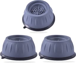 Trillingsdempers Wasmachine - Wasmachine Verhoger - Extra Dik - Wasmachine Dempers - Droger - Vaatwasser- Trillingsdemper - Anti Slip Trilmats - Schokdemper -Anti Tril Poten-Wasmachine Trillingsdempers -4-delige wasmachinevoet met rubberen pad — thumbnail 5