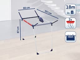 Leifheit droogrek Pegasus 180 Solid Plus - 18 m drooglengte — thumbnail 3