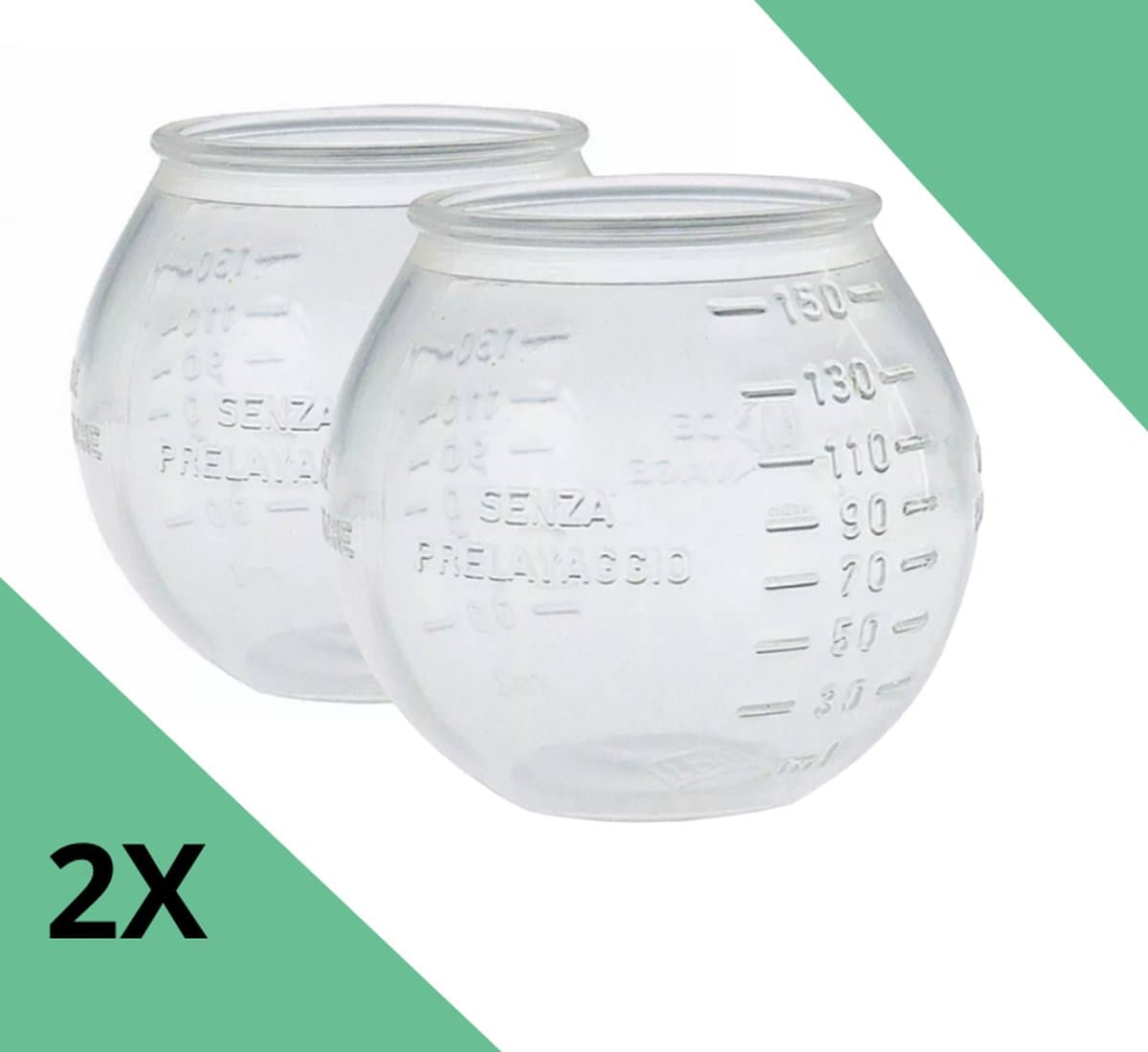 Maxora - Doseerbol 2 Stuks - Wasbol - Flexibel - Voor wasmachine - Wasbol voor wasmiddel - Doseerbollen voor wasmiddel - Doseerdop - 150 ML — afbeelding 1