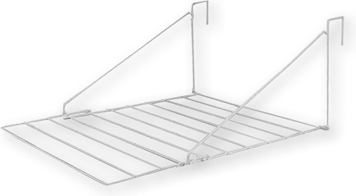 BRASQ Droogrek Hangend Wit - 5 meter - Wasdroger voor Deur en Balkon - Wasrek inklapbaar - Wanddroogrek - Ophangbaar droogrek- 53x71x27 cm — afbeelding 1