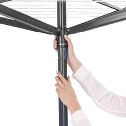 Brabantia Topspinner Droogmolen - 40 m - met Metalen Grondanker en Beschermhoes - Anthracite — thumbnail 3