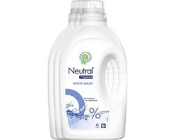 Neutral Wit Parfumvrij - 60 wasbeurten - Wasmiddel - 3 stuks - Voordeelverpakking