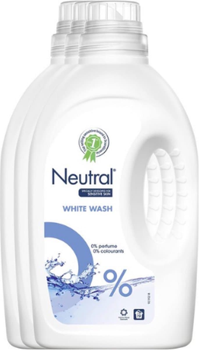 Neutral Wit Parfumvrij - 60 wasbeurten - Wasmiddel - 3 stuks - Voordeelverpakking — afbeelding 1