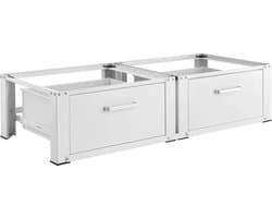 IVOL Wasmachine en droger verhoger - 2 lades - Wit - 127.5 x 54 x 31 cm — afbeelding 1