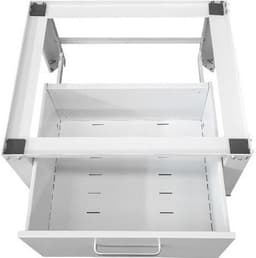 IVOL Wasmachine Verhoger met Lade - Wit - Wasmachine opbouwmeubel - ook geschikt voor droger — thumbnail 3
